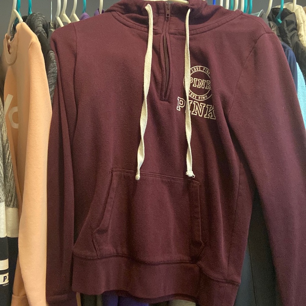 Maroon half zip